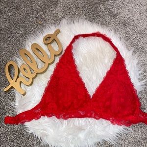 Red lace bra (new)